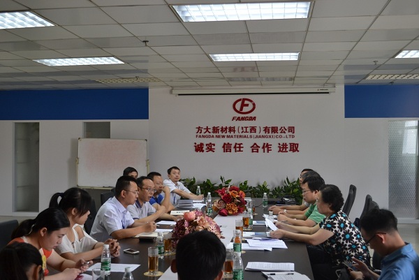 南昌市副市长姚燕平一行到人生就是博尊龙凯时江西新材料考察调研
