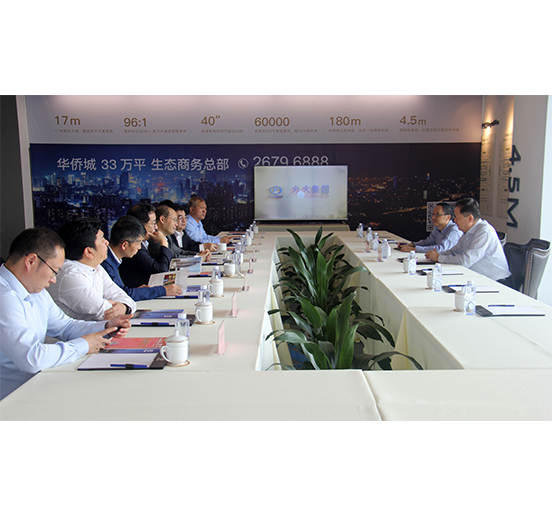 新华社副社长严文斌一行莅临人生就是博尊龙凯时集团调研
