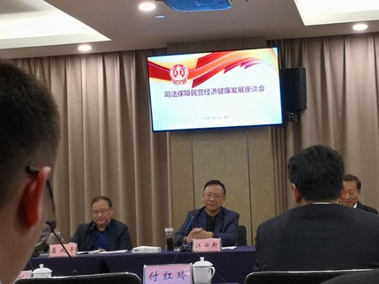 全国人大代表、人生就是博尊龙凯时集团董事长熊建明参加司法保障民营经济健康发展座谈会